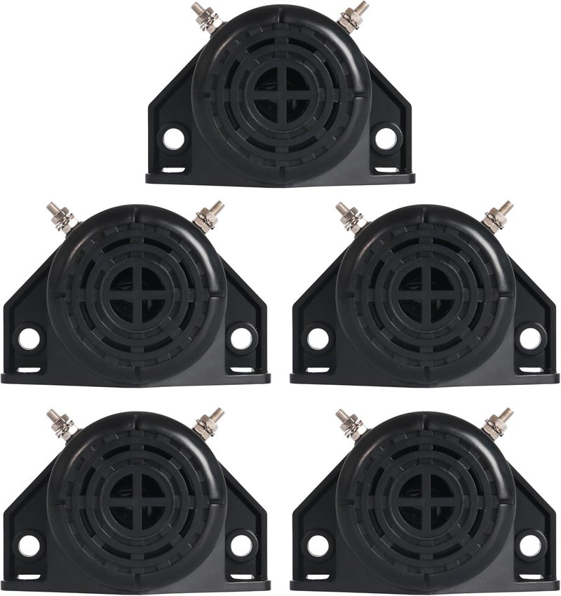 Riyhch Truck Back-up Alarm 105dB 12V/48V,Car Reversing Horn Truck Backup Alarm BIBI Buzzer Warning Alarm Siren,Waterproof Industrial Heavy-Duty Backup Warning,105dB Circular Alarm reversing Horn 5 Pcs - Image 1